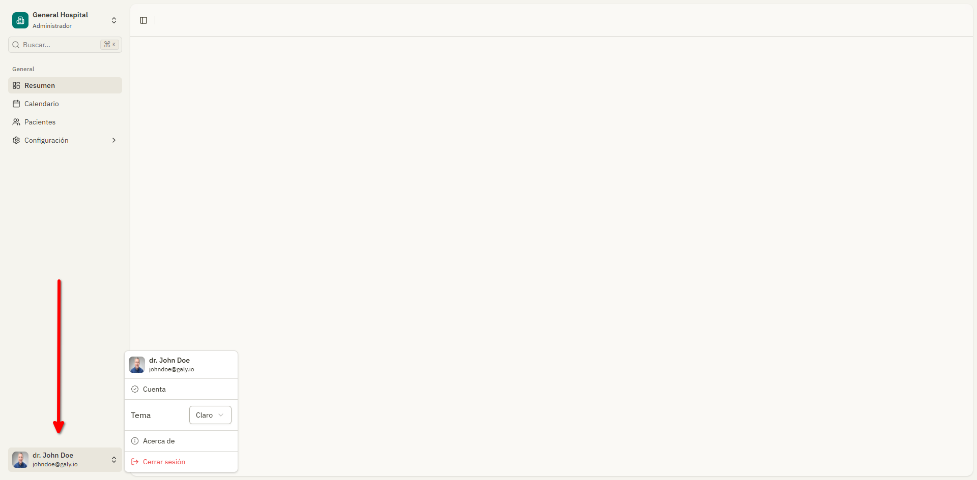 Interface screenshot